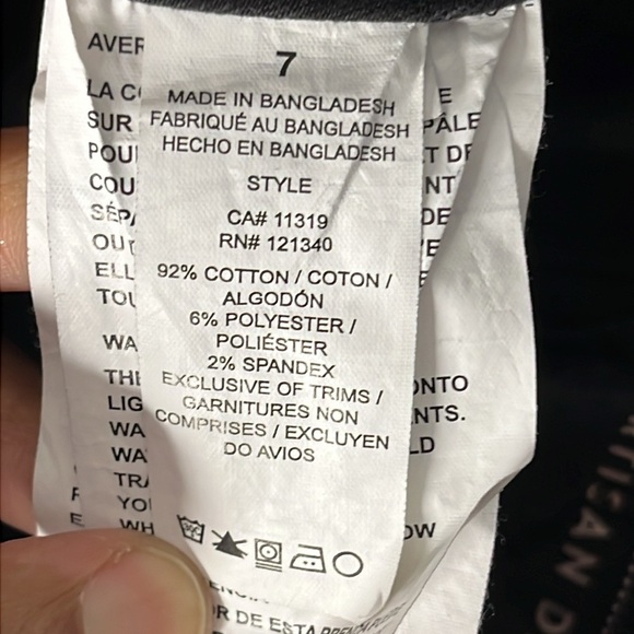 GARAGE Black High Rise Distressed Skinny Jeggings Size 7 - Picture 8 of 8